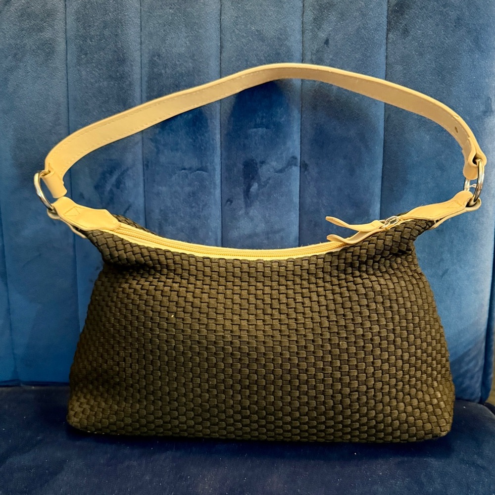 Elka Accessories Black‎ Woven Shoulder Bag